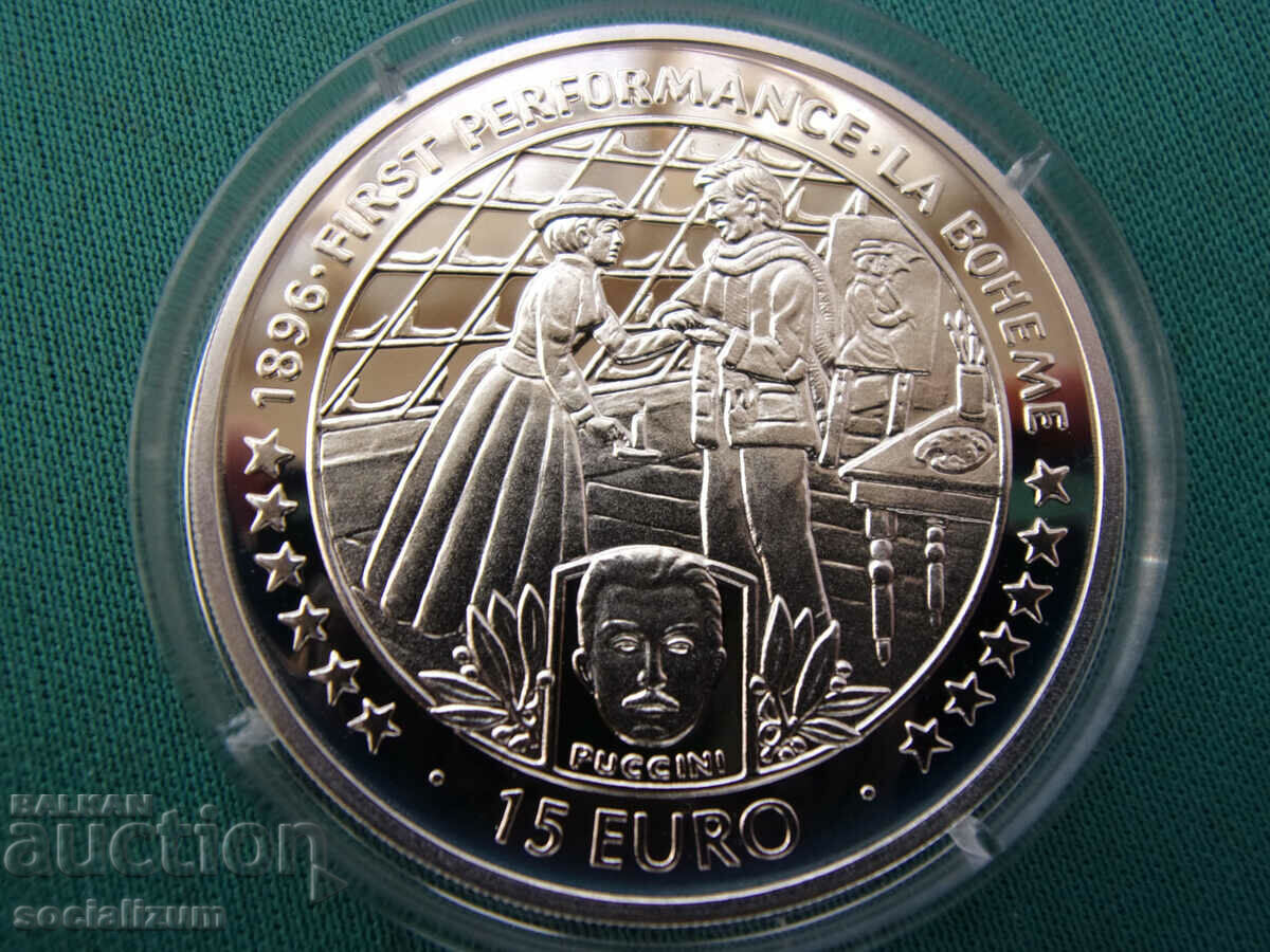 Остров Ман  15  Евро  1996  UNC   PROOF   Rare