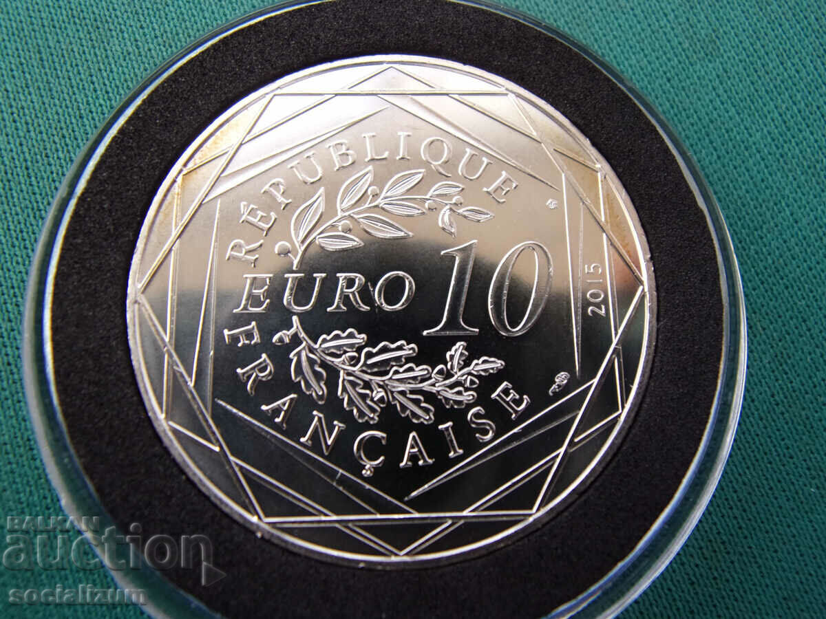 Franta 10 Euro 2015 UNC PROOF Rar cu preț € 38.35 | 75.01 BGN