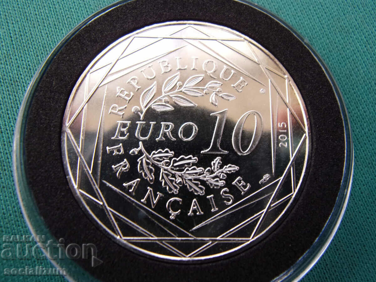 Franta 10 Euro 2015 UNC PROOF Rar cu preț € 38.35 | 75.01 BGN