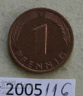 1 pfennig 1991 D FRG
