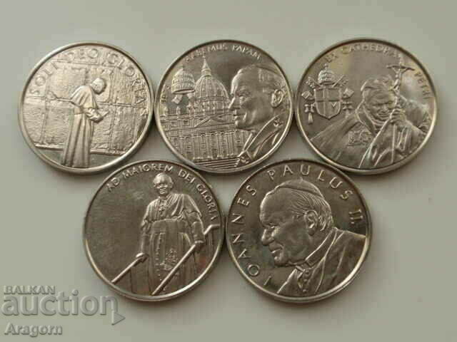 set rar de 5 monede Ordinul Maltei; Ordinul Maltei 2005