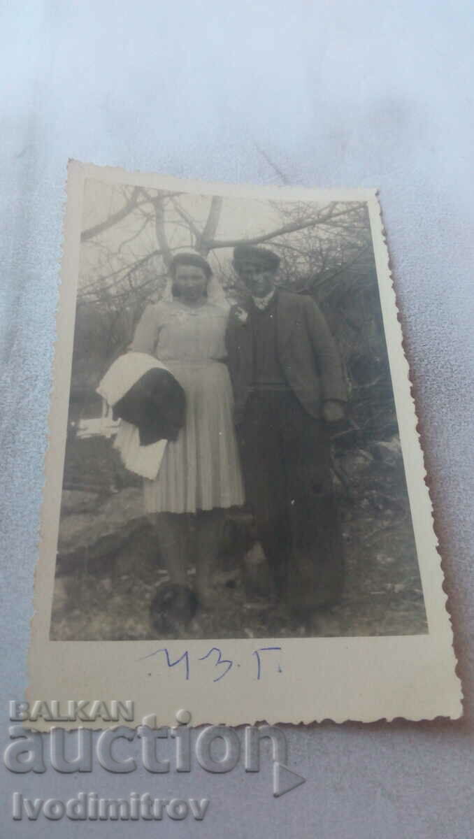 Снимка Скопие Младоженци 1943