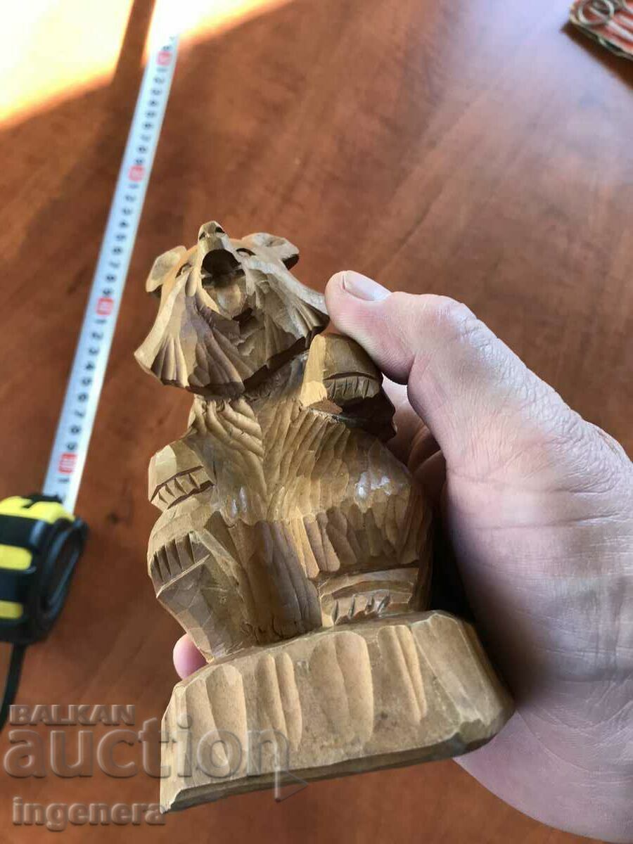 PLASTIC WOOD CARVING ART BEAR WOOD STATUETTE FIGURE with price 37.00 BGN | € 18.92 PLASTIC WOOD CARVING ART BEAR WOOD STATUETTE FIGURE with price 37.00 BGN | € 18.92