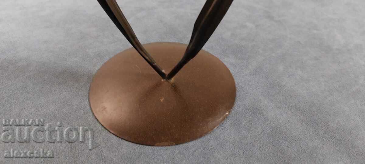 An old metal candleholder with price 15.00 BGN | € 7.67 An old metal candleholder with price 15.00 BGN | € 7.67