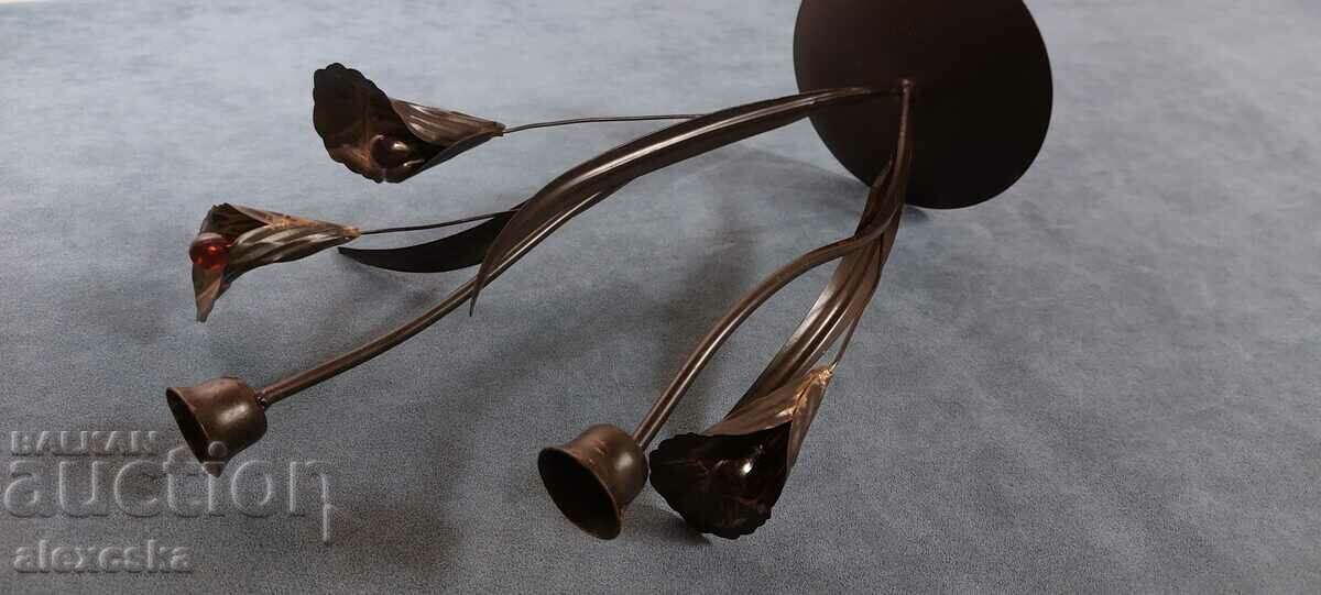 An old metal candleholder - 6 An old metal candleholder - 6