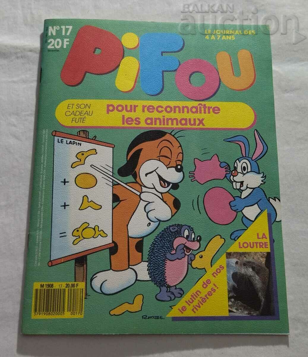 PIFOU No. 17 1989 PIFOU MAGAZINE FOR CHILDREN BETWEEN 4 AND 7 YRS.