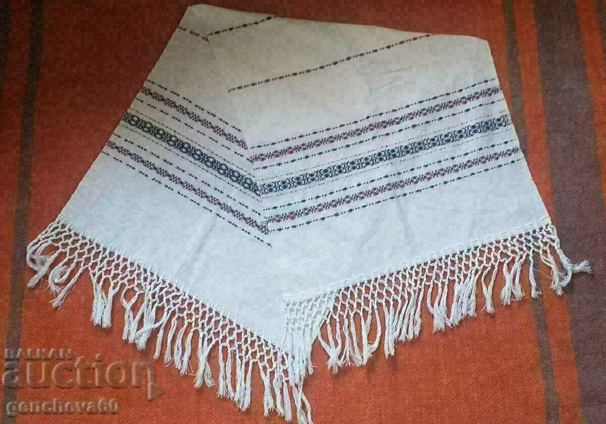 Cotton country cloth with fringes Cotton country cloth with fringes