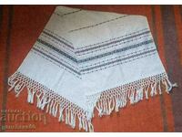 Cotton rustic towel peshtemal with fringe