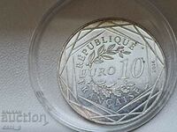Γαλλία 10 ευρώ ασήμι