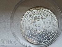 France 10 euro silver