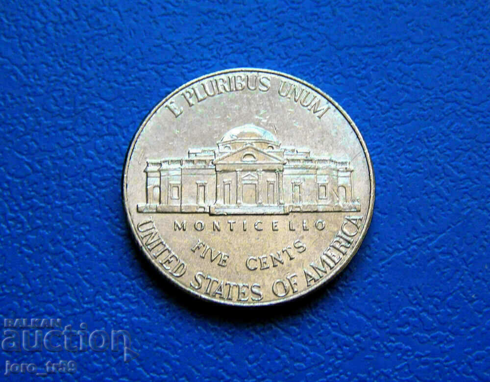 USA 5 Cents / 2016 with price 0.90 BGN | € 0.46