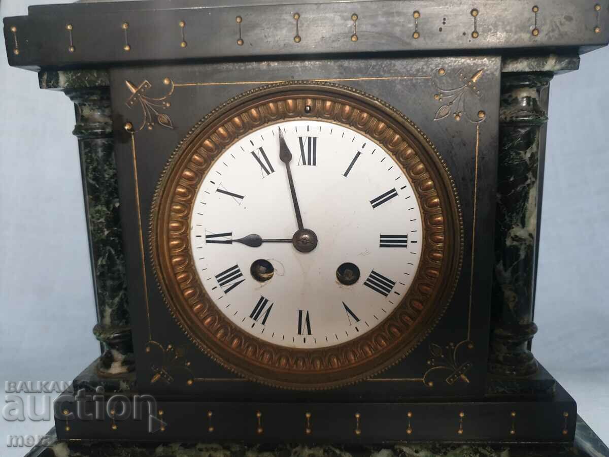 Delivery of Beautiful antique marble mantel clock
