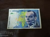 Банкнота Франция 50 франка, francs 1997г.