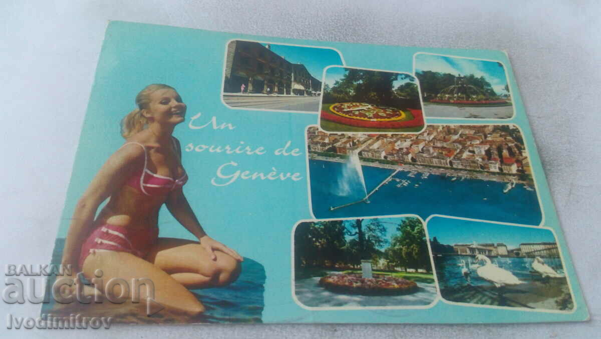 Postcard Geneve Lac Leman