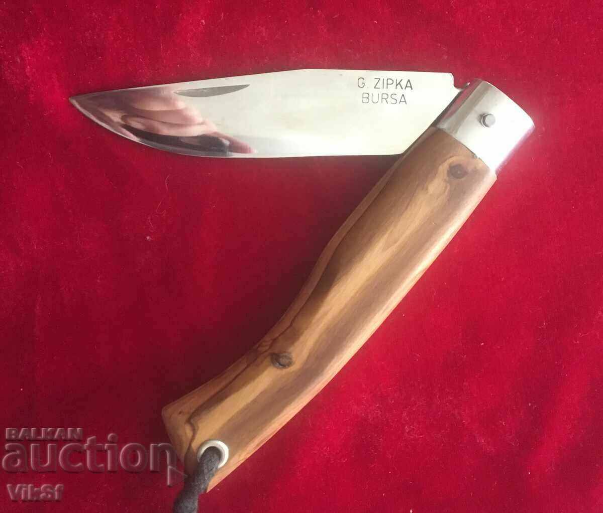 Auction Turkey-pocket knife, jay, walnut handle-90x200mm Auction Turkey-pocket knife, jay, walnut handle-90x200mm