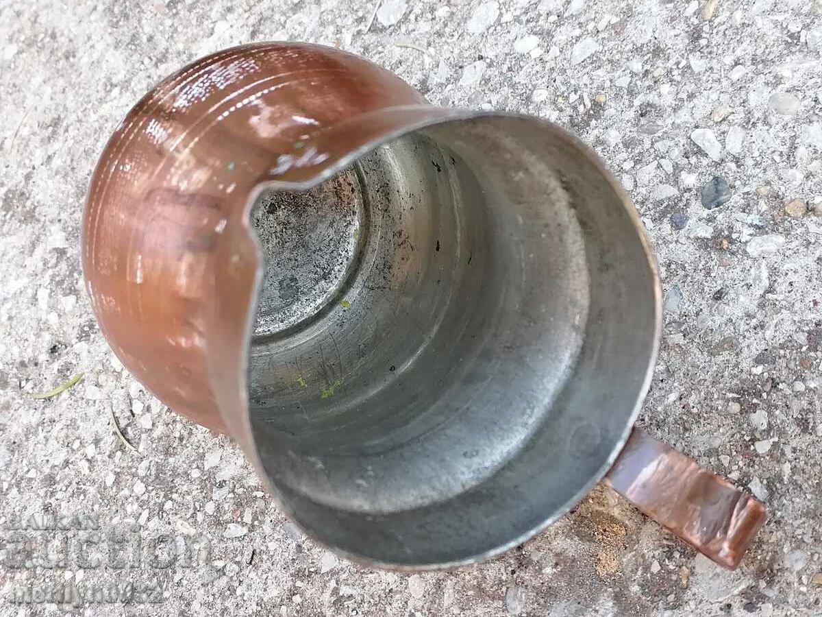 Copper tin tin baker, copper bowl glass goblet - 5 Copper tin tin baker, copper bowl glass goblet - 5