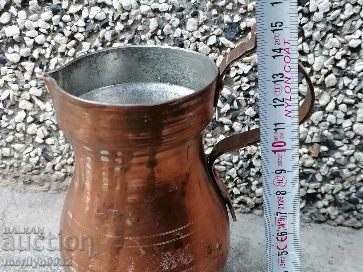 Copper tin tin baker, copper bowl glass goblet - 6 Copper tin tin baker, copper bowl glass goblet - 6
