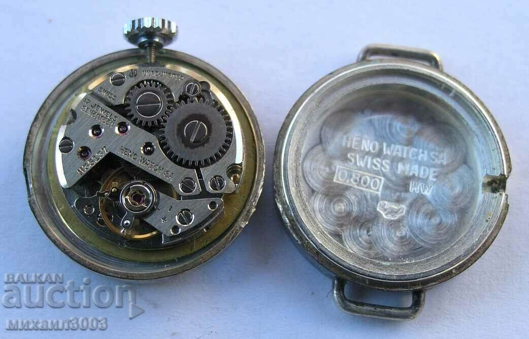 HENO SILVER MECHANICAL WOMEN'S WATCH - 6 HENO SILVER MECHANICAL WOMEN'S WATCH - 6