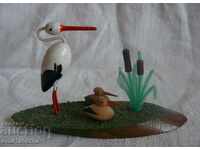 Souvenir figurine - Stork with small-tree and plastic BZNS Troyan