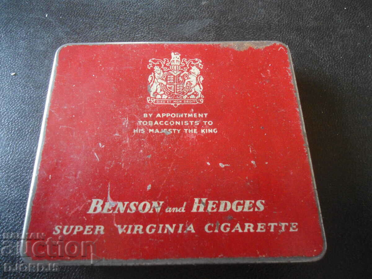 Old metal box, BENSON and HEDGES with price 7.00 BGN | € 3.58 Old metal box, BENSON and HEDGES with price 7.00 BGN | € 3.58