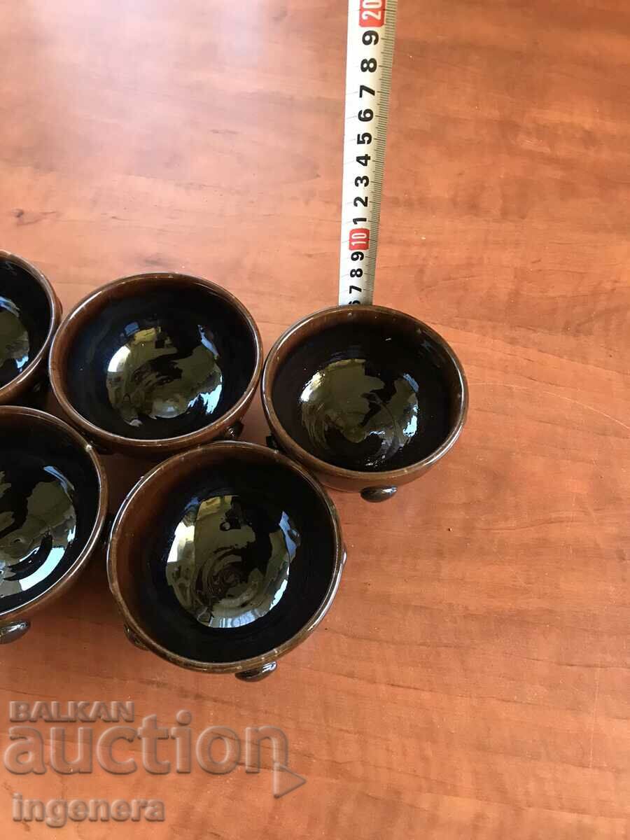 VASC CERAMICA-5 BUC - 5 VASC CERAMICA-5 BUC - 5