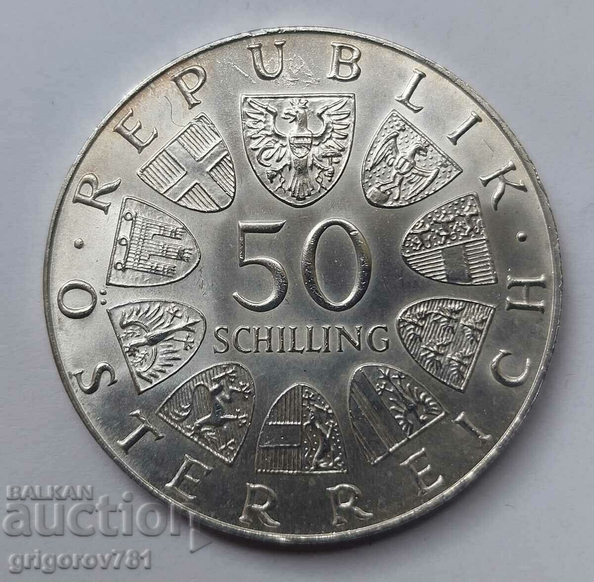 50 Shilling Argint Austria 1972 - Moneda de argint #3 cu preț € 25.05 | 48.99 BGN