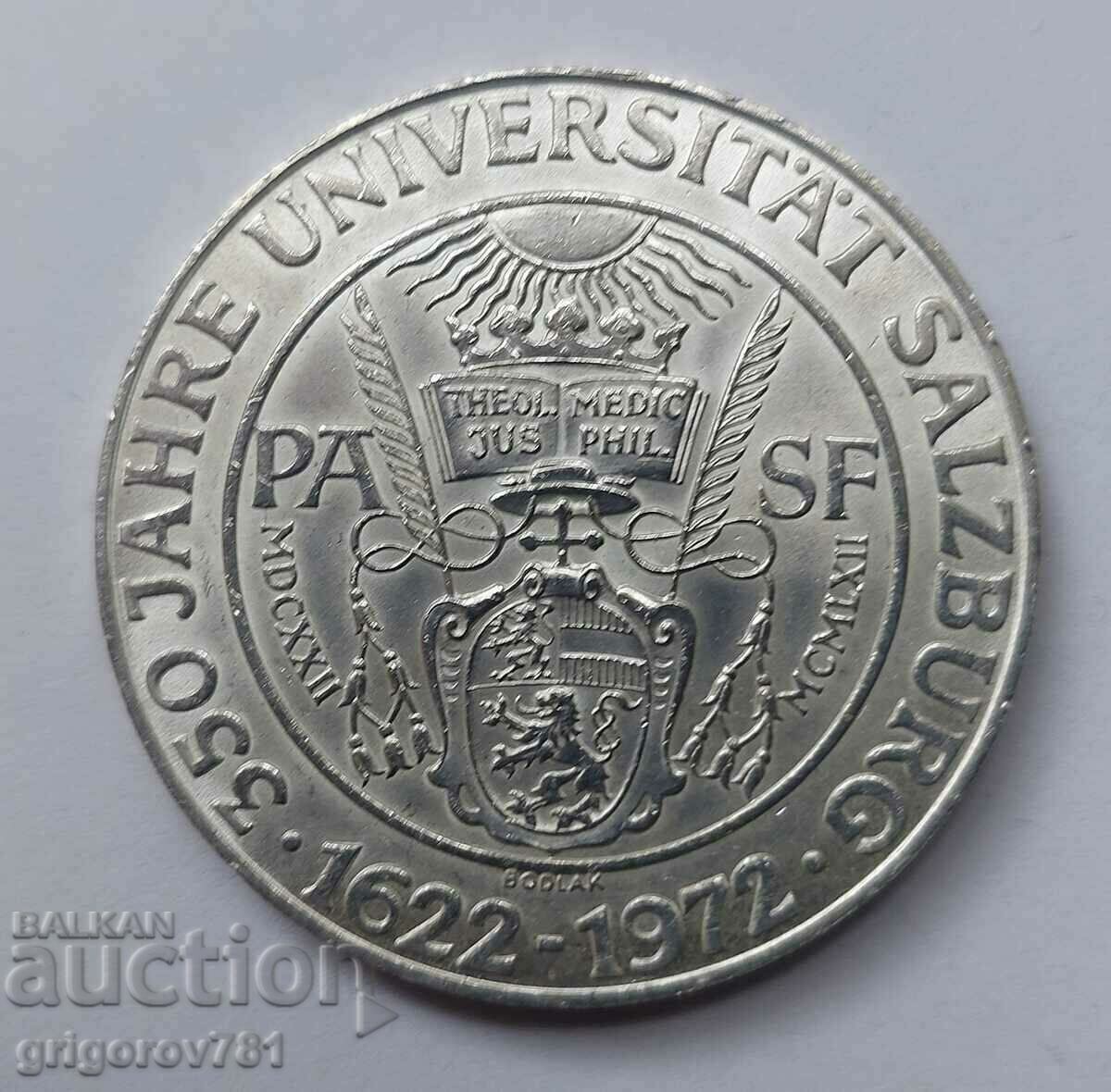 50 Shilling Silver Austria 1972 - Silver Coin #4