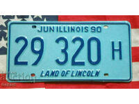 US License Plate ILLINOIS 1990