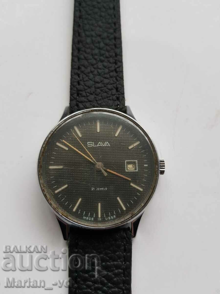 Auction Men's mechanical wristwatch - SLAVA 21 Jewels Auction Men's mechanical wristwatch - SLAVA 21 Jewels