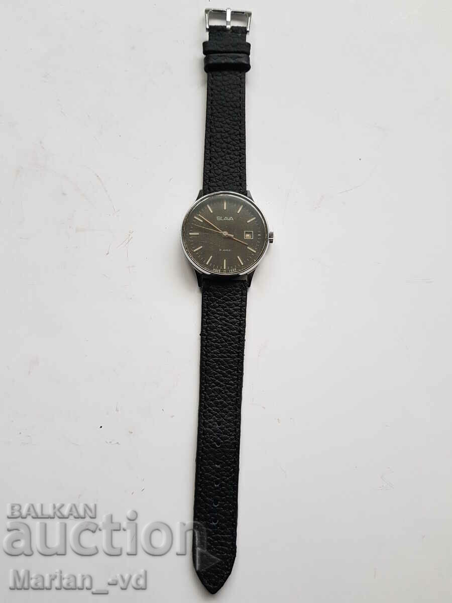 Men's mechanical wristwatch - SLAVA 21 Jewels