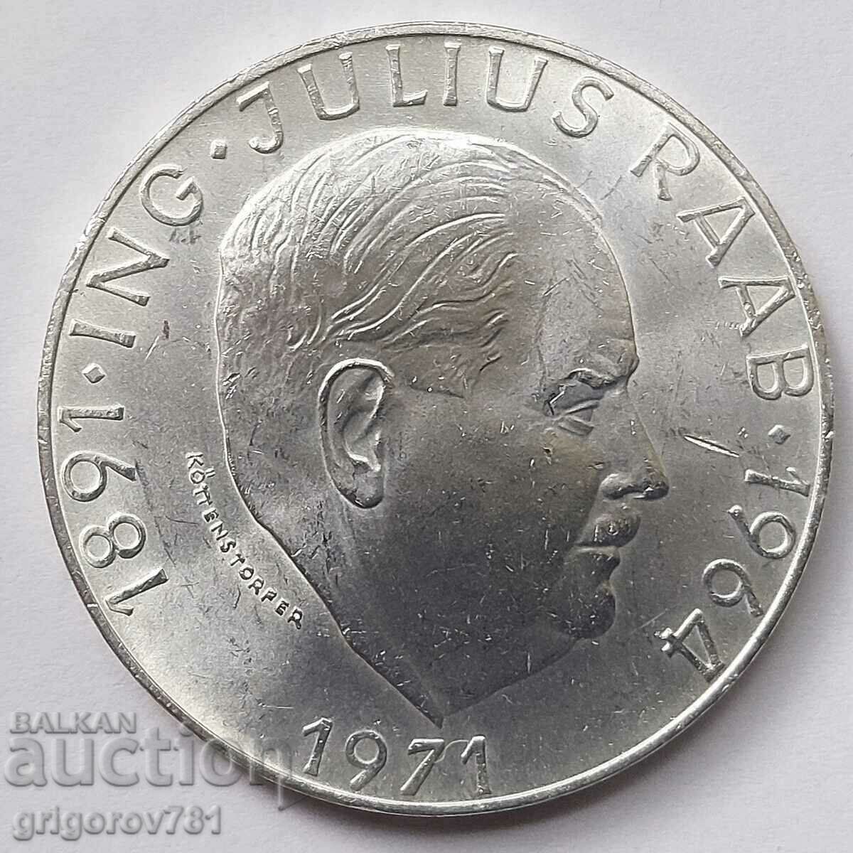 50 Shilling Silver Austria 1971 - Silver Coin #6