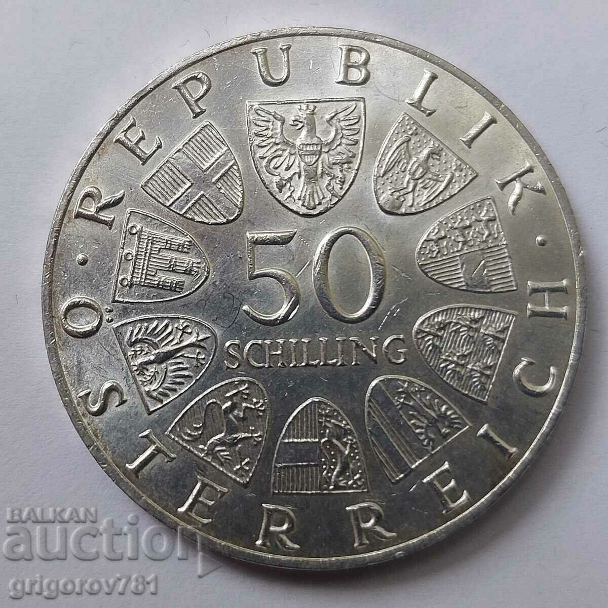 50 шилинга сребро Австрия 1966 - сребърна монета #8 с цена € 25.05 | 48.99 лв. 50 шилинга сребро Австрия 1966 - сребърна монета #8 с цена € 25.05 | 48.99 лв.