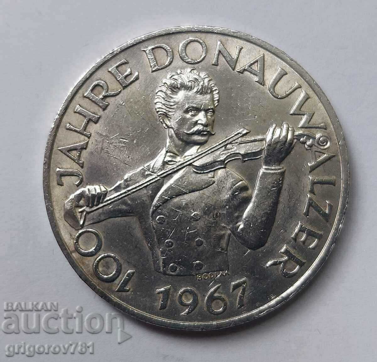 50 Shilling Silver Austria 1967 - Silver Coin #11