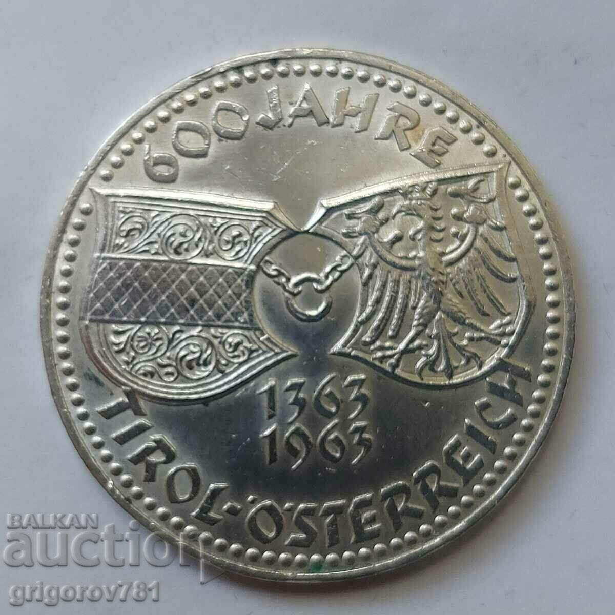 50 шилинга сребро Австрия 1963 - сребърна монета #12