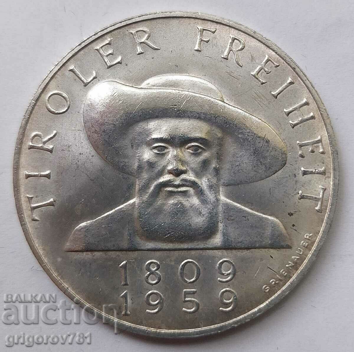 50 шилинга сребро Австрия 1959 - сребърна монета #15