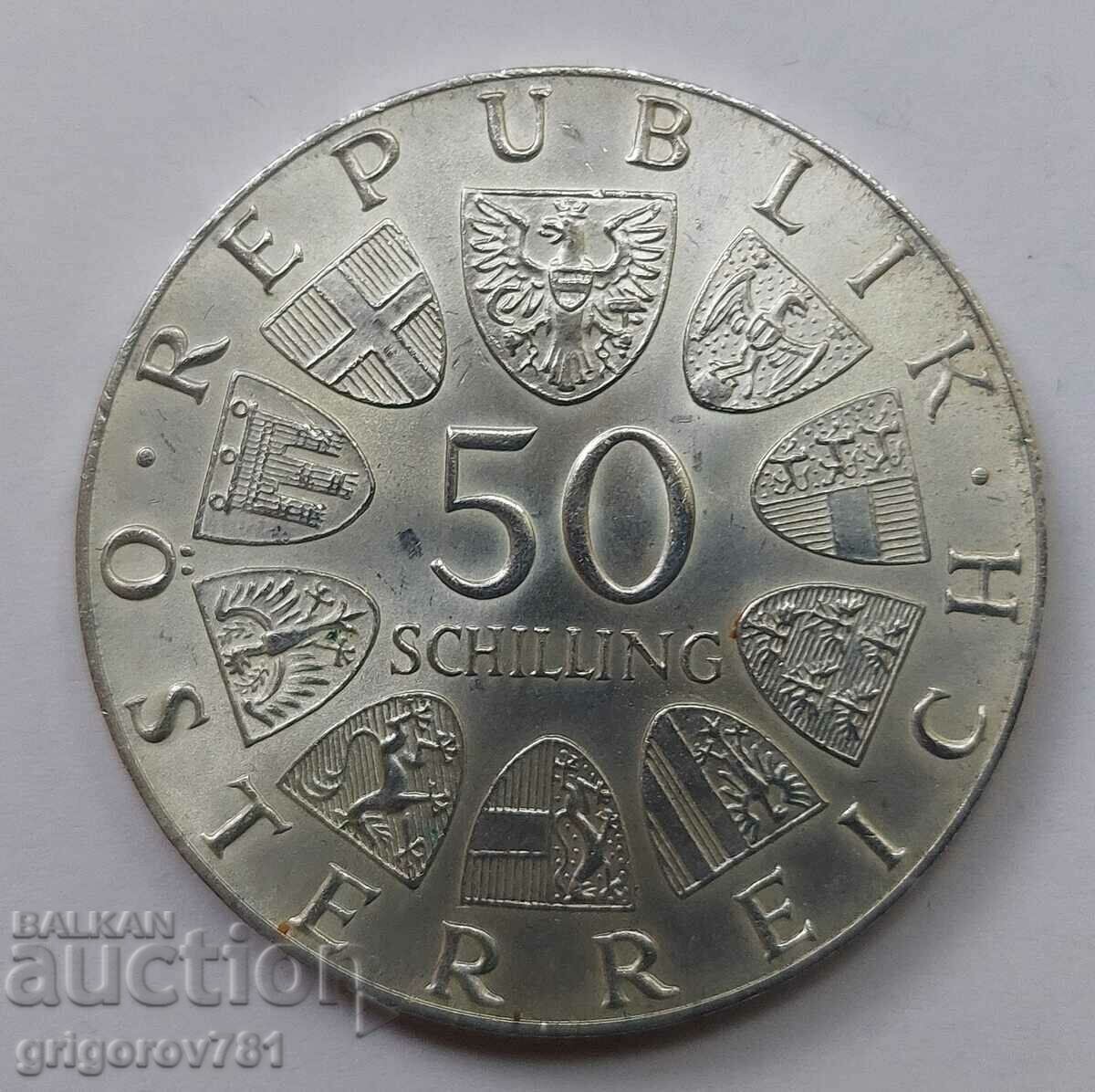 50 шилинга сребро Австрия 1974 - сребърна монета #18 с цена € 18.41 | 36.01 лв.