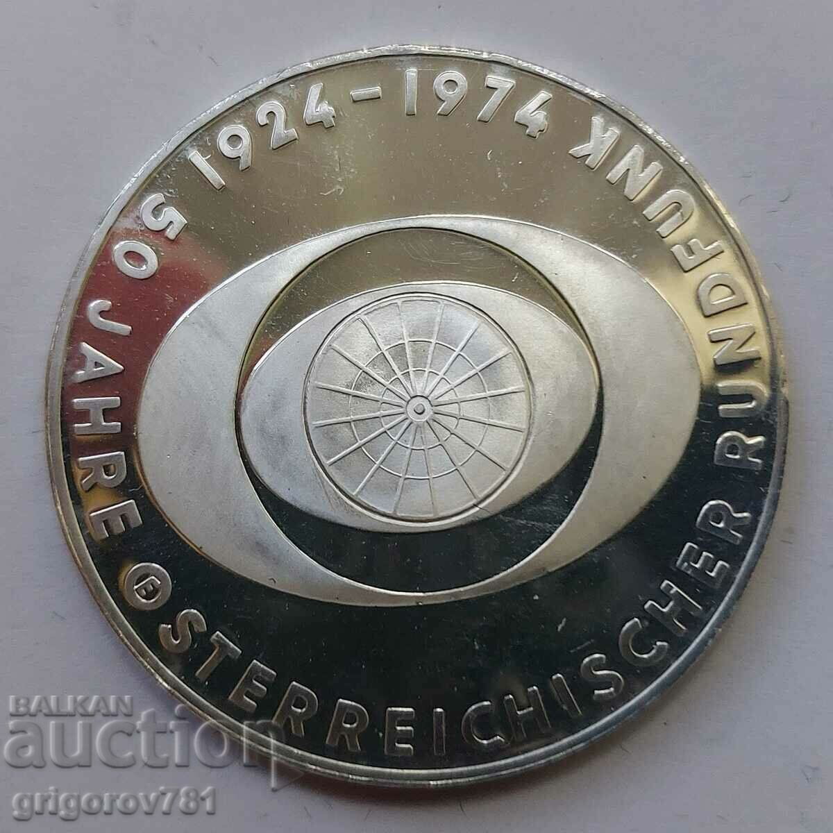 50 Shillings Silver Austria 1974 Proof - Silver Coin #21