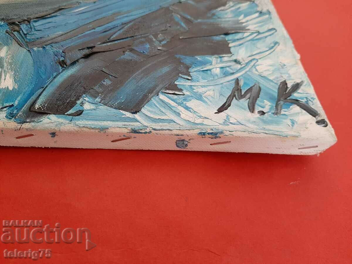 Auction Picture Drawing Canvas "Girl with a Rose"-40/40cm Auction Picture Drawing Canvas "Girl with a Rose"-40/40cm