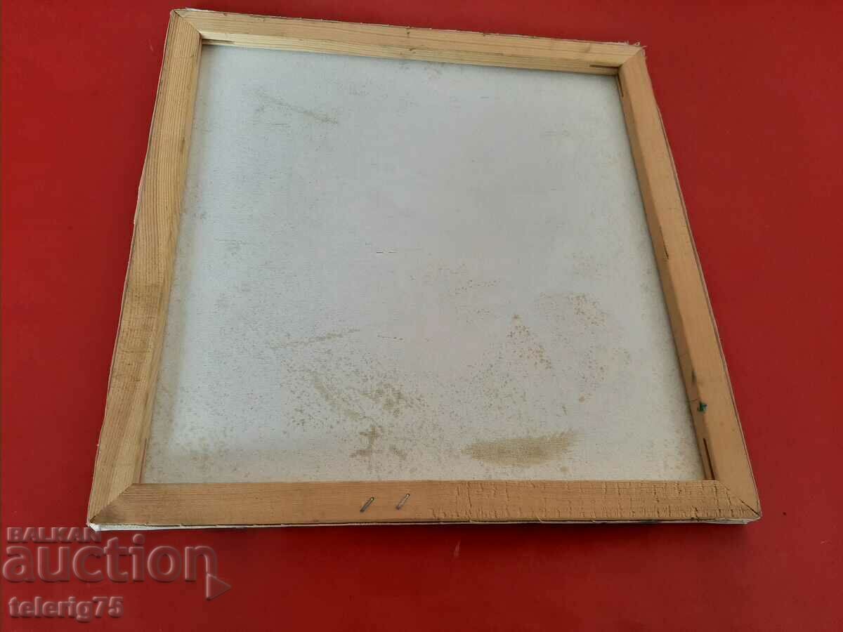 Delivery of Picture Drawing Canvas "Girl with a Rose"-40/40cm Delivery of Picture Drawing Canvas "Girl with a Rose"-40/40cm