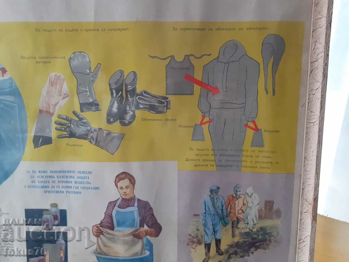 Auction Large poster picture SOC civil defense frame Auction Large poster picture SOC civil defense frame