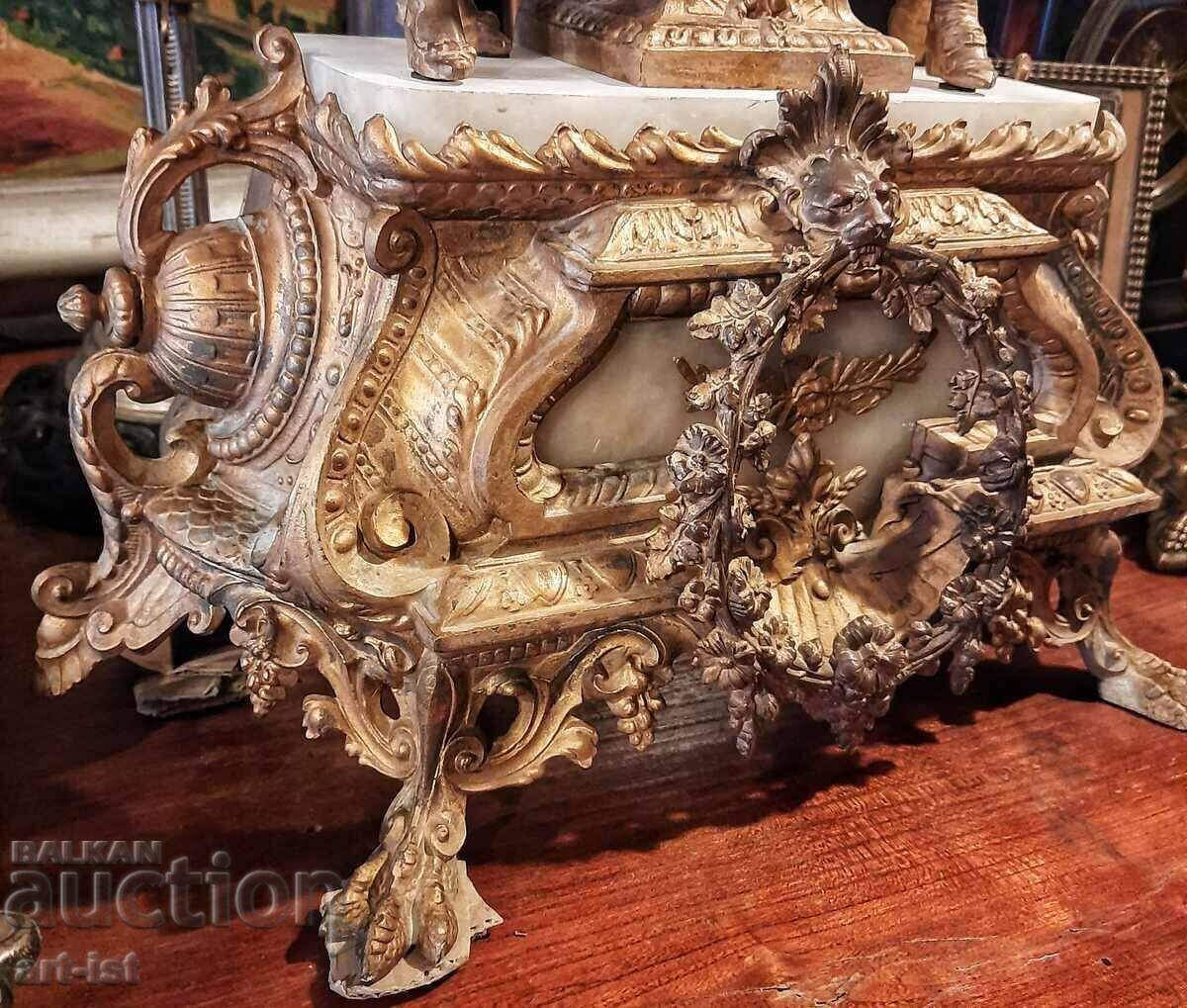 Auction  Antique French Table Clock from 1860