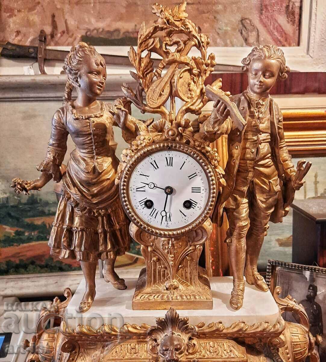 Livrarea Ceas de masă antic francez din 1860