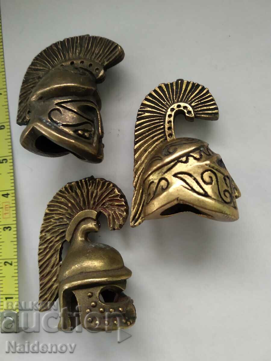 Римски шлем метален лот 3 бр.