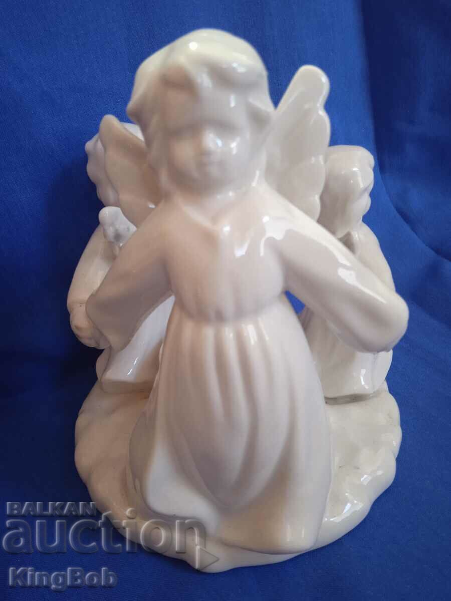 Delivery of FINE PORCELAIN VINTAGE CANDLE HOLDER "ANGELS"