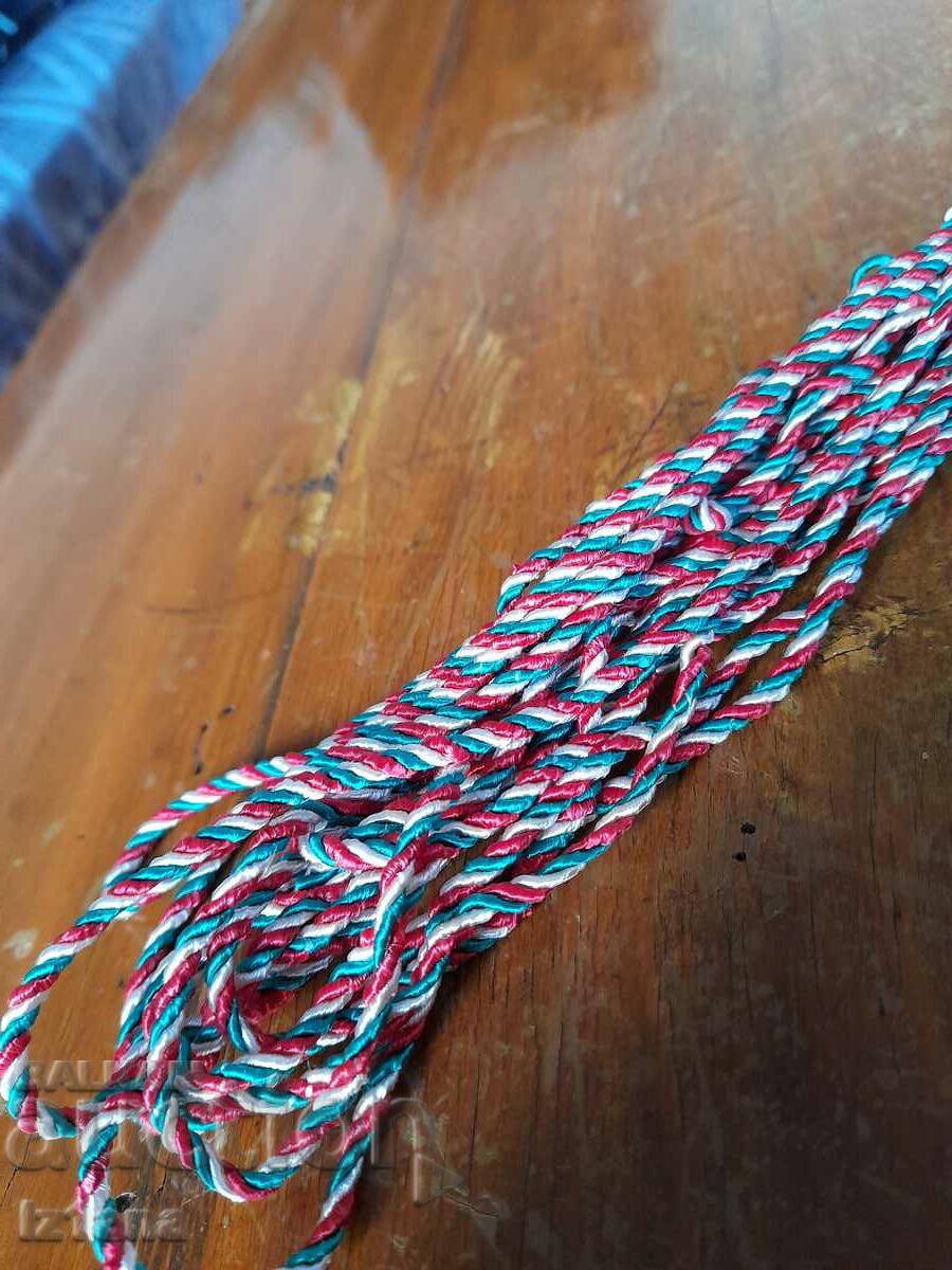 Old tricolor cord with price 60.00 BGN | € 30.68 Old tricolor cord with price 60.00 BGN | € 30.68