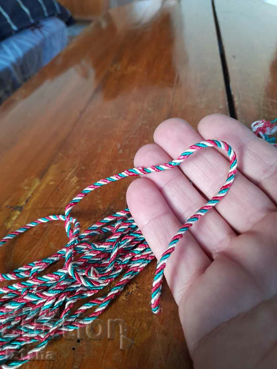 Auction Old tricolor cord Auction Old tricolor cord