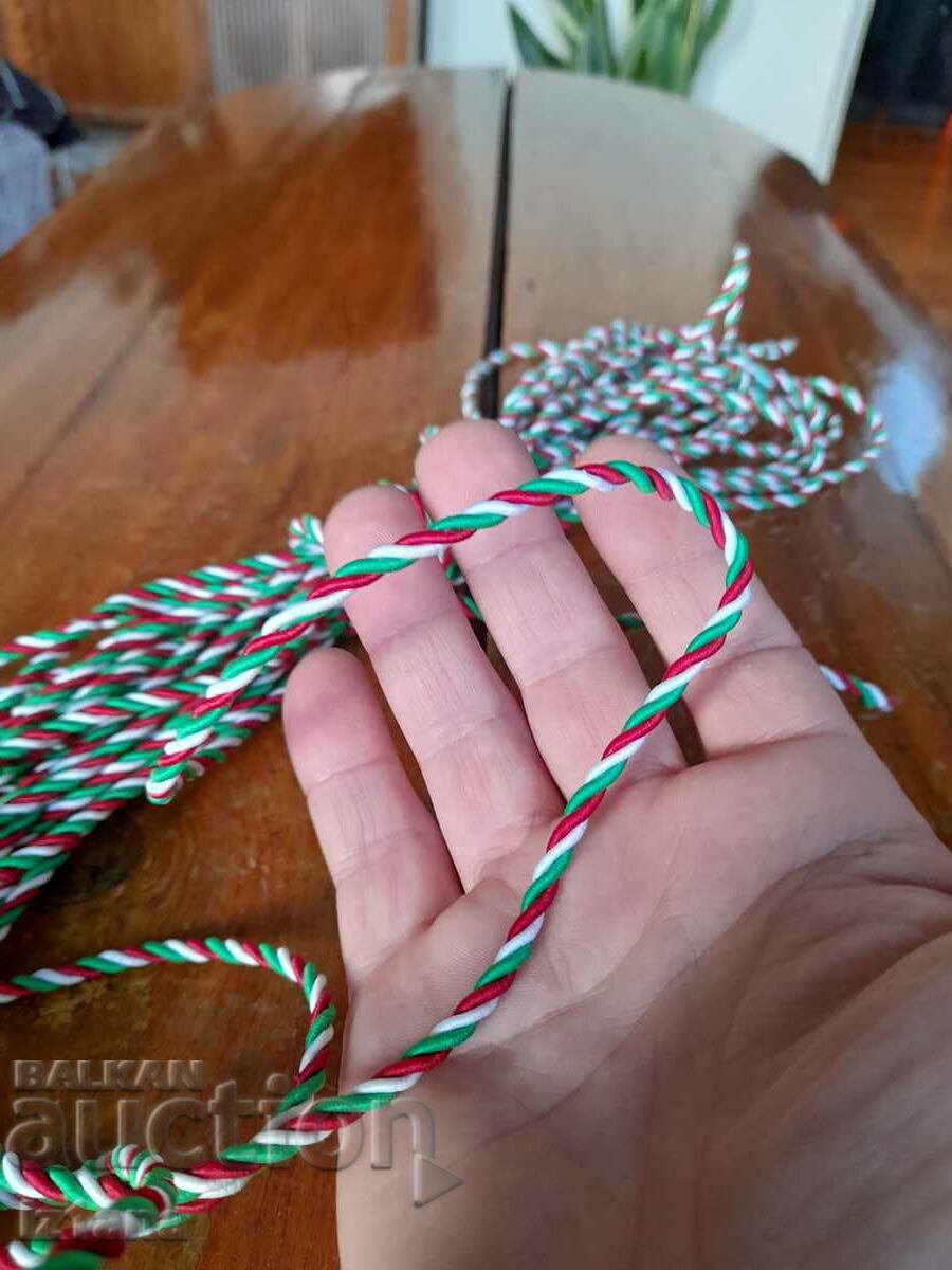 Auction Old tricolor cord Auction Old tricolor cord