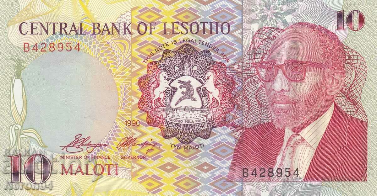 10 maloti 1990, Lesotho