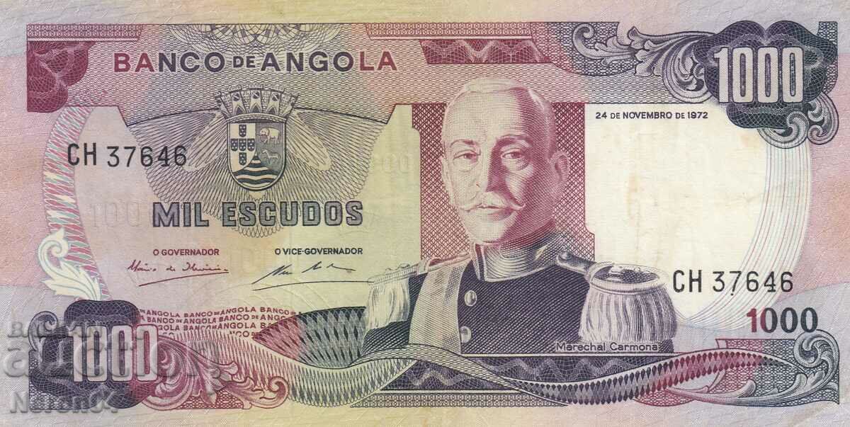 1000 ескудо 1972, Ангола
