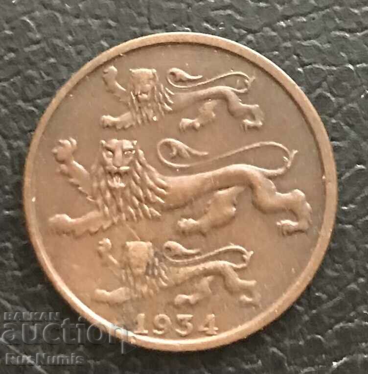 Estonia. 2 September 1934 with price 9.00 BGN | € 4.60